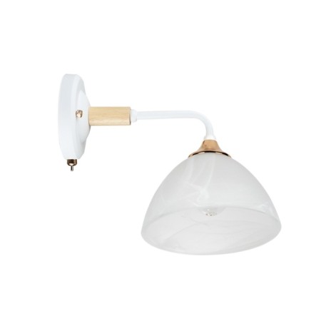 Bra Arte Lamp Matthew a5032AP-1BR, E27, 40 W, 17x26x21 cm, white, beige