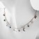Choker "crescent" phases of the moon, colored in gold, 35 cm