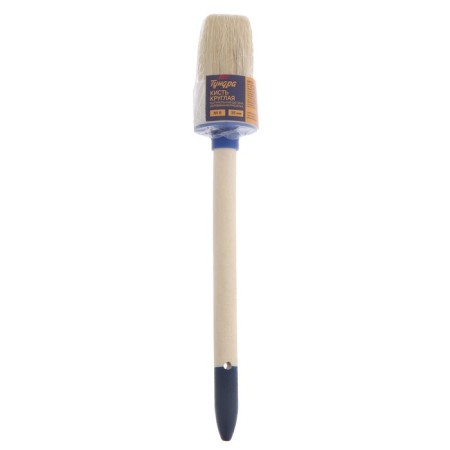 Round tundra, natural bristles, wooden handle, No. 8, 35 mm-4
