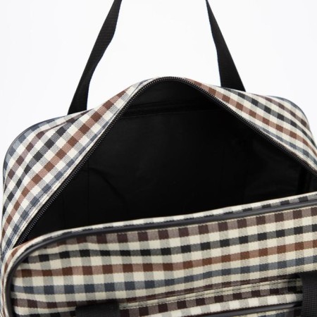 Lightning bag, with an increase, external pocket, beige color-4