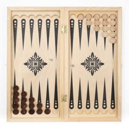 Set of chips for backsecks, 30 pcs, 2 cubes, d-2 cm, tree-2