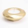 Candle "Complete" in a candlestick with faces of gypsum large, 10.5x3cm, gold