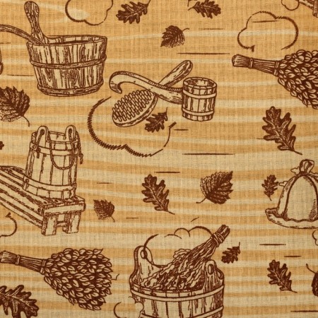 A towel for the bath "Bath" men's kilt, 75x150 cm cotton, waffle leaf-3