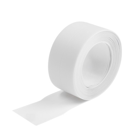 Border tape Zein, self -adhesive, for the bathroom, 3.8 x 320 cm, white-2