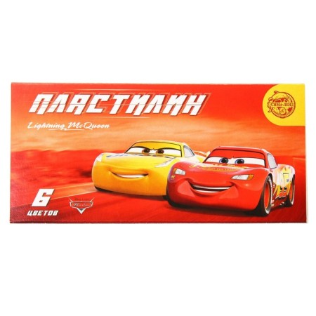 Plasticine 6 colors 90 g "Champion", cars-3