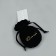Suede bag “for you”, black, embossing, 9 × 12 cm