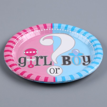 Paper plate "Gender Pati", set of 6 pcs.-1