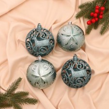 Set of balls plastic D-10 cm, 4 pcs 