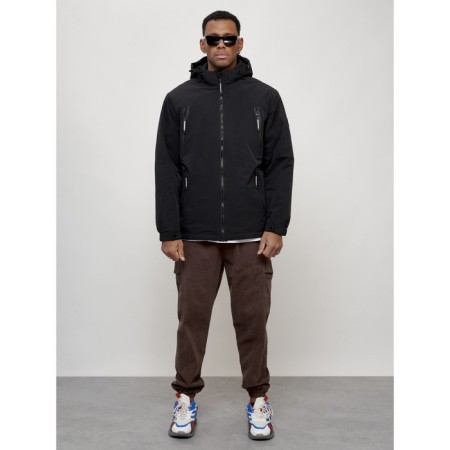 Male spring jacket, size 52, black color-13