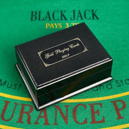 Plastic Plastic Cards "100 dollars", 54 pcs, 30 μm, 8.5 x 4.5 cm, in the box-6