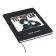 The universal diary for the 1-11 classes "Anime", a solid cover made of artificial leather, application, lies, 48 ​​sheets, black