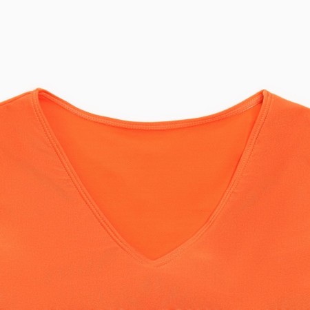 Separate female swimsuit with long sleeves Minaku ts. Orange, size 44-5