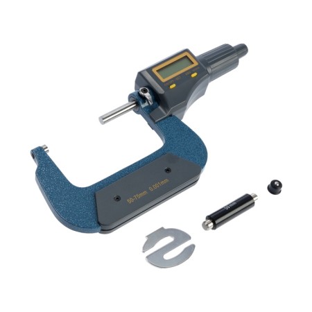 Micrometer electronic tundra, metal, range 50-75 mm, measurement step 0.001 mm-13