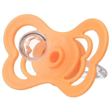 Nipple - silicone dummy classic, from 0 months, color orange-4