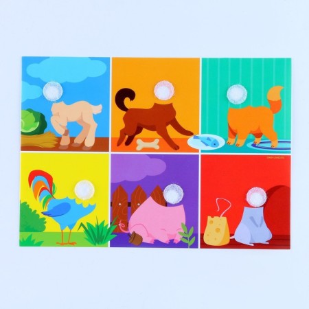 Developing Velcro game. Funny Muzzle "Farm"-2