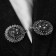 Circum for the cardigan "cone" flower, gray color in black silver