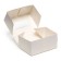 The box is folding, with a window, white, 15 x 10 x 7 cm, set 10 pcs.