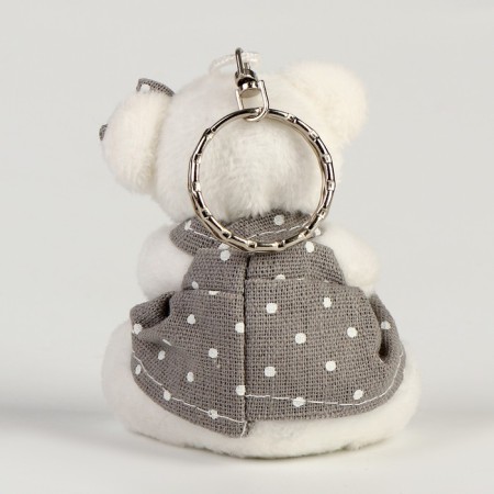 Soft toy "Bear with Heart" on the key fob, species mix-2