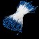 Stamens for artificial colors "Dark blue droplets" (set 130 pcs) length 6 cm