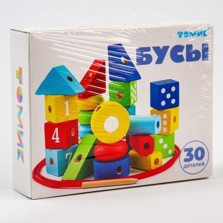 Logical game set "Beads", 30 details-9