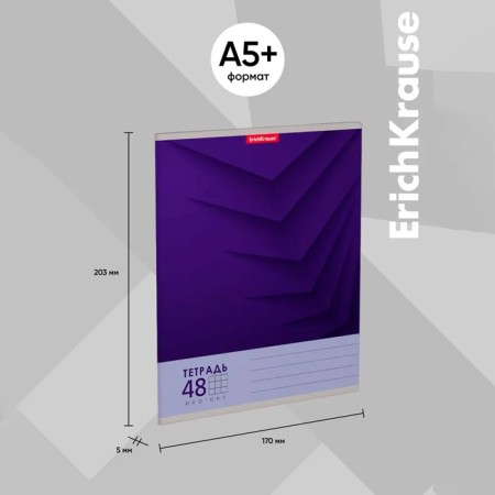 Student notebook 48 sheets in the Erichkrause Duotone Next cell, mix-3