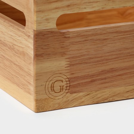 Organizer wooden kitchen, spices stand, 24.5 × 27.3 × 14.6 cm, gvee-2