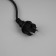Garland “thread” 10 m, IP65, UMS, dark rubber thread, 100 LED, white glow, flicker, 220 V