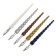 A set of round feathers 3 pieces: 1, 1.5, 2 mm + plastic holder, mix rio