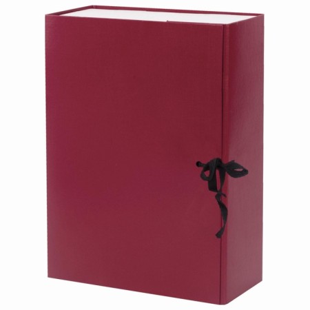 Archive box with A4 ties, a spine of 100 mm calligrata, boumvinyl, burgundy, 800 sheets