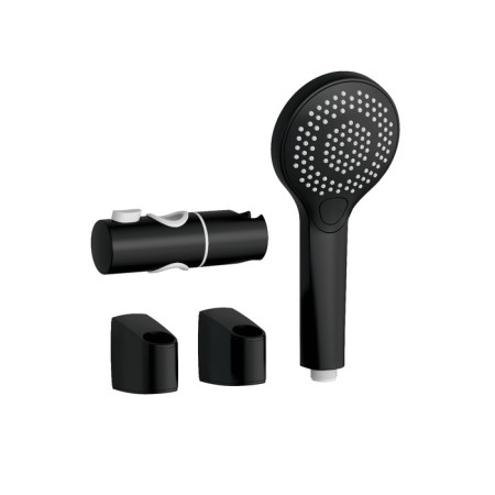 Shower headset Cersanit Neno A63696 Strail, watering can 3 modes, hose 200 mm, black-2
