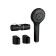 Shower headset Cersanit Neno A63696 Strail, watering can 3 modes, hose 200 mm, black