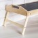 Breakfast table with folding handles, 50 × 30cm, from linden