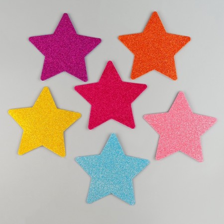 Set of stickers from EVA "Star", 6 pcs., Mix color-2