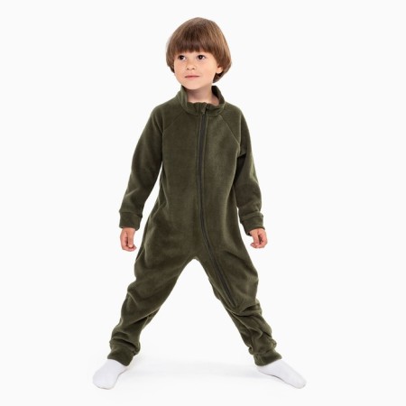 Overalls for a boy, khaki color, height 80-86 cm