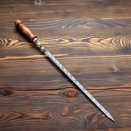 Uzbek Shampoo with a wooden handle, working length - 40 cm, width - 14 mm, thickness - 3 mm-1