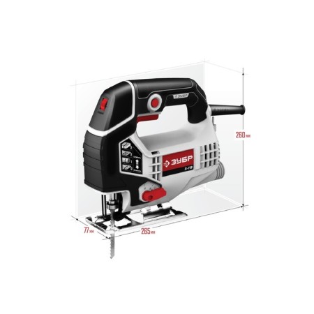 Electric bison "bison" L-710, 710 W, stroke 19 mm, 0-3000 move/min, cartridge T-shaped-1