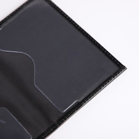 Cover for passport, black color-5