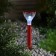 Garden lamp on the sunny battery "Red flower", 6 × 29 × 6 cm, 1 LED, glow white