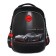 School backpack 37 x 28 x 13cm, ergonomic back, Across 557, black/red