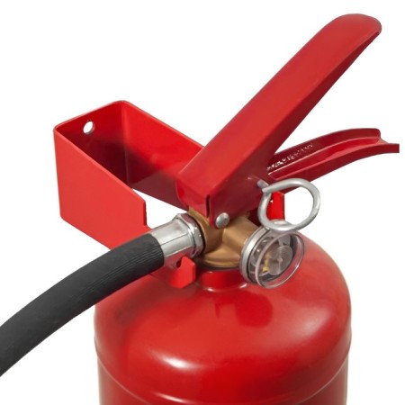 A bracket for a fire extinguisher, suitable for: OP - from 2 to 6, OU - from 1 to 3-2