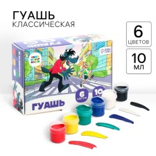 Gouache 6 colors of 10 ml, “well, wait a minute!”, Soyuzmultfilm