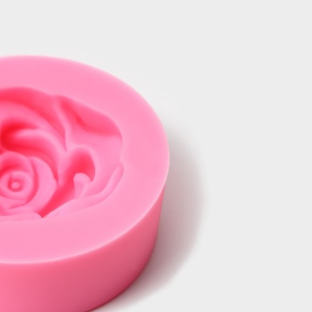 Mold Dolyana "Rosan", silicone, 4.7 × 4.7 × 1.9 cm, pink color-2