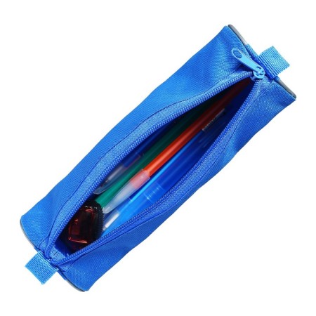 Cleaning set 10 items (penalty tubus 65 x 210 mm, handle 4 pieces blue, ruler 15 cm, sharpener, pencil 2 pieces, textbook), blue-4