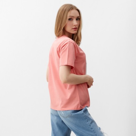 Women's T -shirt, salmon color, size 44-2