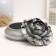 Casket "Big Flower" Steel with an echo of sovereign, 13x13x9cm