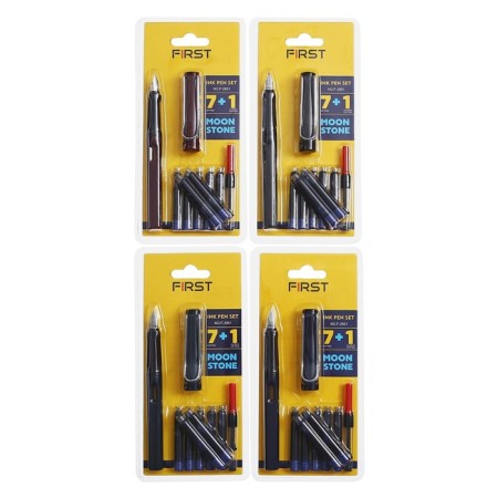 Fright pen, (7 black cartridges, piston) blister, mix-3