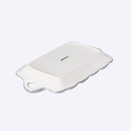 Serving share "Dracosha", 23 × 14 × 3 cm, white color-2