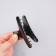 Hair clamps, set - 6 pcs, 8 × 4.5 × 3.4 cm, black color