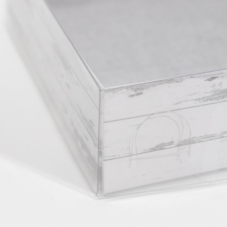 Confectionery packaging, Makarun box with PVC lid, Just for You, 12 x 12 x 3.5 cm-3