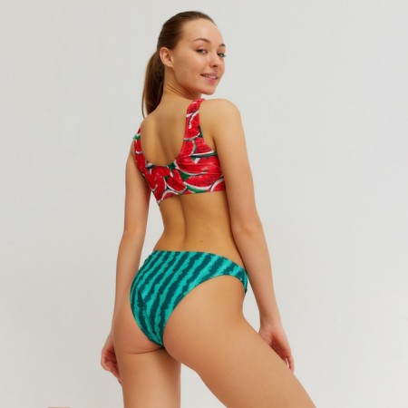 Swimsuit female separate minku color red/green, size 46-2